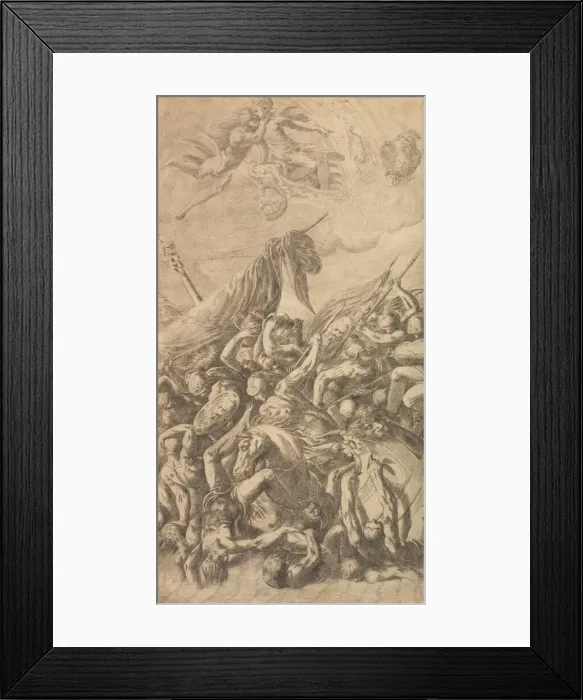 Framed Print : The Abduction of Helen, 1547. Creator: Andrea Schiavone Framed Print : The Abduction of Helen, 1547. Creator: Andrea Schiavone