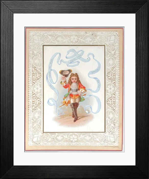 Framed Print : Valentine, before 1880. Creator: Anon Framed Print : Valentine, before 1880. Creator: Anon