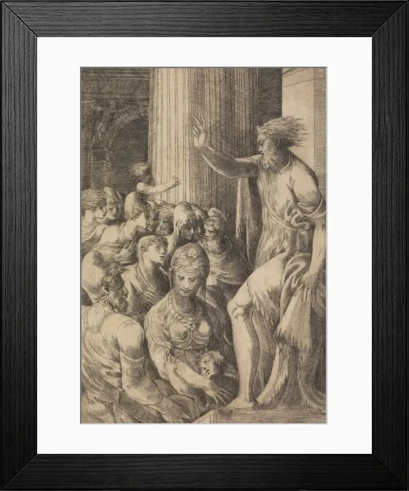 Framed Print : St. Paul Preaching in Athens, ca. 1548-53. Creator: Andrea Schiavone Framed Print : St. Paul Preaching in Athens, ca. 1548-53. Creator: Andrea Schiavone