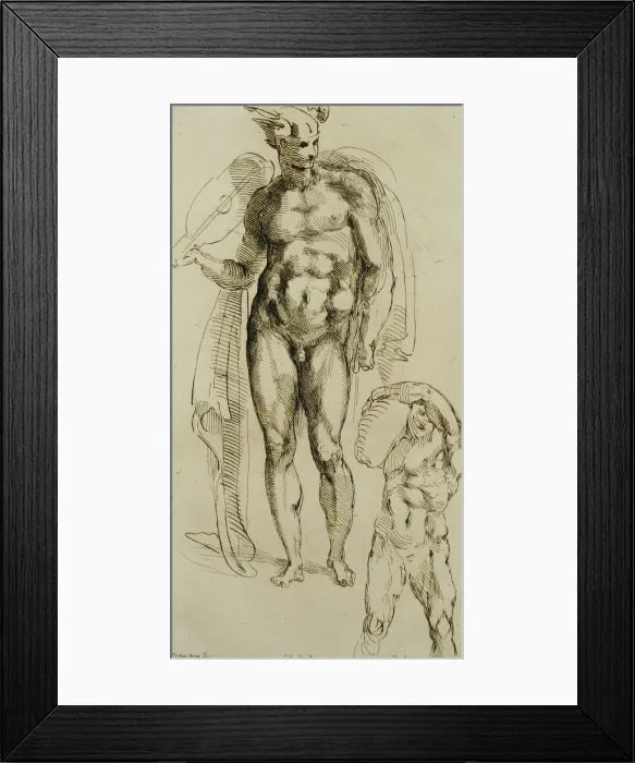 Framed Print : Mercury, mid-18th century. Creator: Caylus, Anne-Claude-Philippe de Framed Print : Mercury, mid-18th century. Creator: Caylus, Anne-Claude-Philippe de