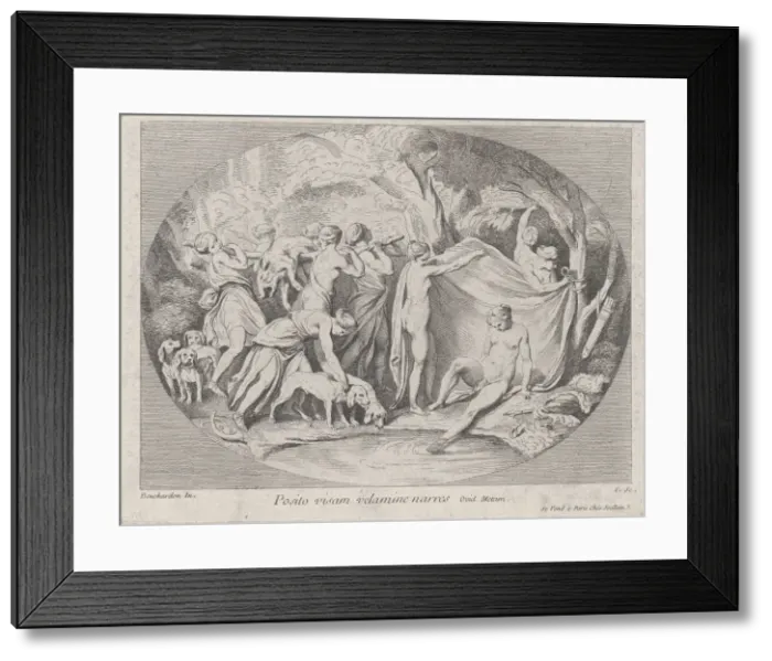 Framed Print : Diana at the Bath After Returning from the Hunt, ca. 1730-60
