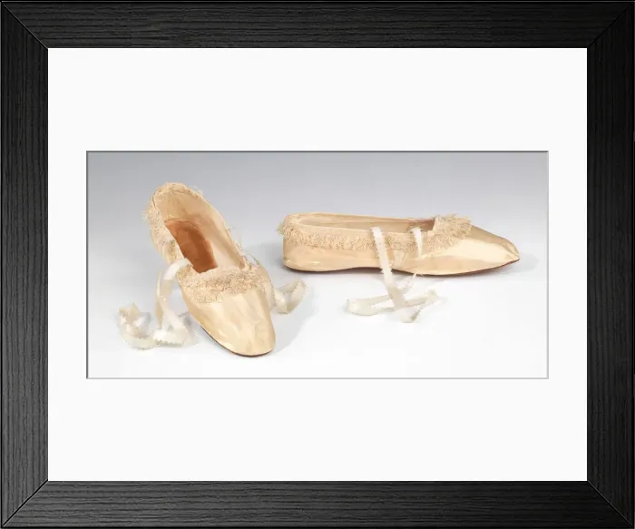 Framed Print : Evening slippers, British, 1845-65. Creator: Hobbs