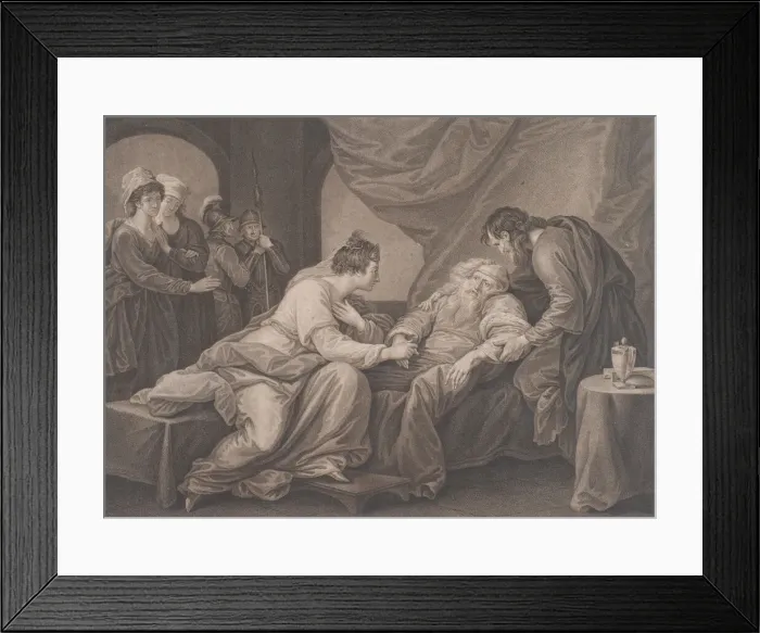 Framed Print : King Lear and Cordelia (Shakespeare, King Lear, Act 4, Scene 7), ca. 1783 Framed Print : King Lear and Cordelia (Shakespeare, King Lear, Act 4, Scene 7), ca. 1783