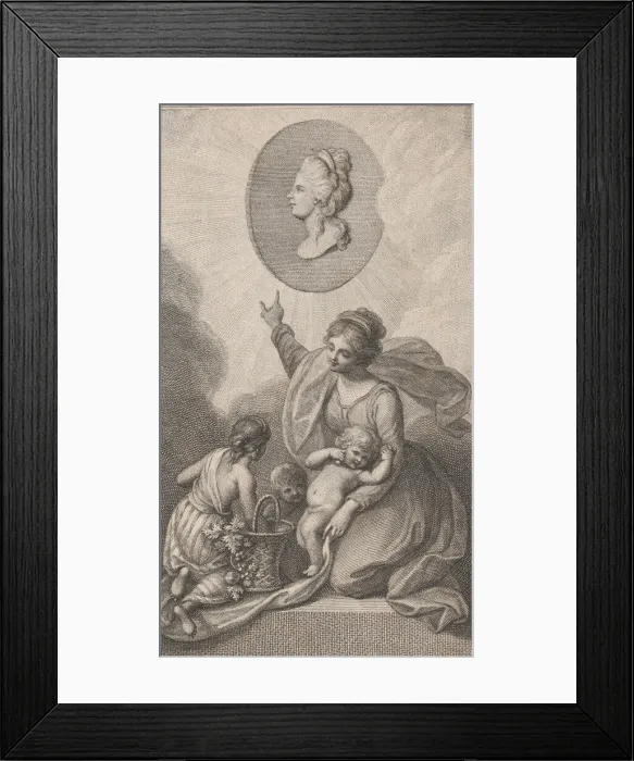 Framed Print : Charity, from L Amico di fanciulli (Childrens Friend), 1788 Framed Print : Charity, from L Amico di fanciulli (Childrens Friend), 1788