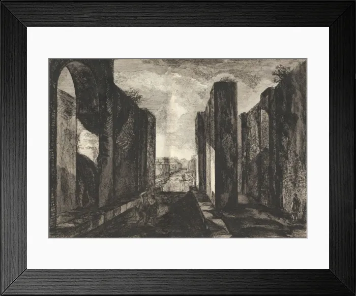 Framed Print : View of the interior of the city of Pompeii, from Antiquites de Pompeia Framed Print : View of the interior of the city of Pompeii, from Antiquites de Pompeia