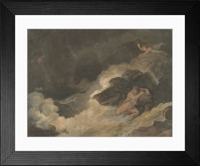 Framed Print : Shakespeares Tempest (Macklins British Poets), 1798. Creator: Francesco Bartolozzi Framed Print : Shakespeares Tempest (Macklins British Poets), 1798. Creator: Francesco Bartolozzi