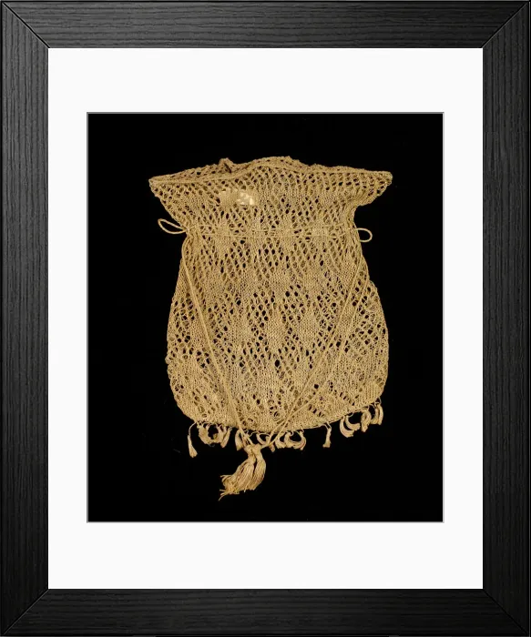 Framed Print : Pouch, American, 1840-50. Creator: Unknown Framed Print : Pouch, American, 1840-50. Creator: Unknown