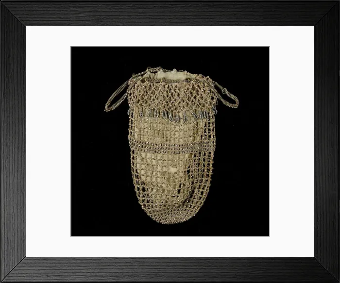 Framed Print : Pouch, American, 1850-59. Creator: Unknown Framed Print : Pouch, American, 1850-59. Creator: Unknown