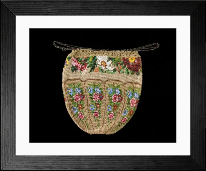 Framed Print : Pouch, American, ca. 1860. Creator: Unknown Framed Print : Pouch, American, ca. 1860. Creator: Unknown