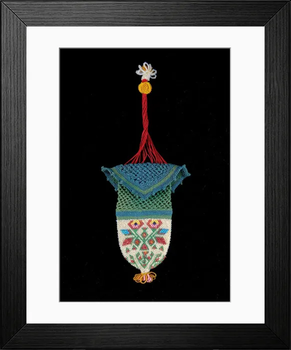 Framed Print : Reticule, American, 1820-40. Creator: Unknown Framed Print : Reticule, American, 1820-40. Creator: Unknown