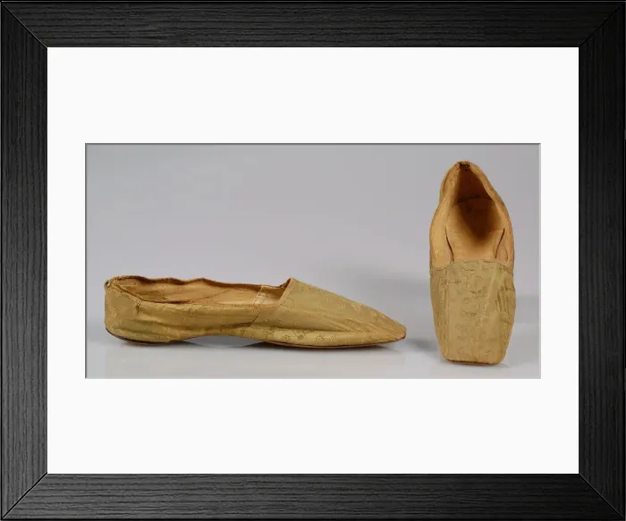 Framed Print : Slippers, American, 1850. Creator: Unknown Framed Print : Slippers, American, 1850. Creator: Unknown