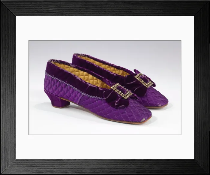 Framed Print : Slippers, American, 1865-85. Creator: Edwin C. Burt & Co Framed Print : Slippers, American, 1865-85. Creator: Edwin C. Burt & Co