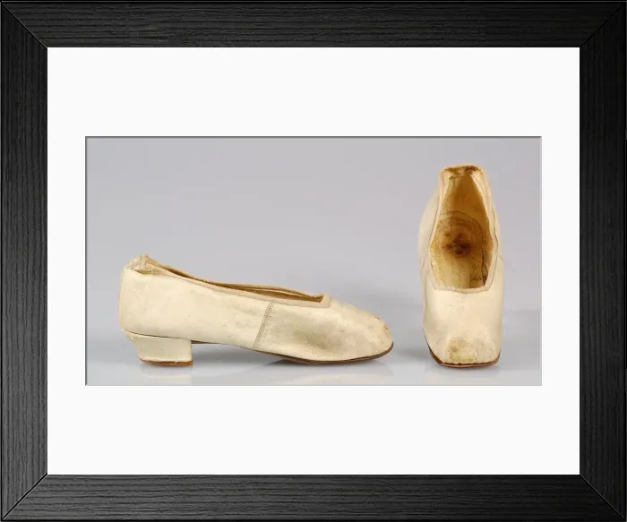 Framed Print : Slippers, American, 1873. Creator: Unknown Framed Print : Slippers, American, 1873. Creator: Unknown