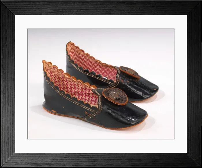 Framed Print : Slippers, American, ca. 1872. Creator: Unknown Framed Print : Slippers, American, ca. 1872. Creator: Unknown
