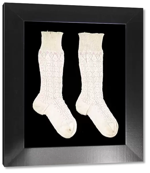Socks, American, ca. 1885. Creator: Unknown