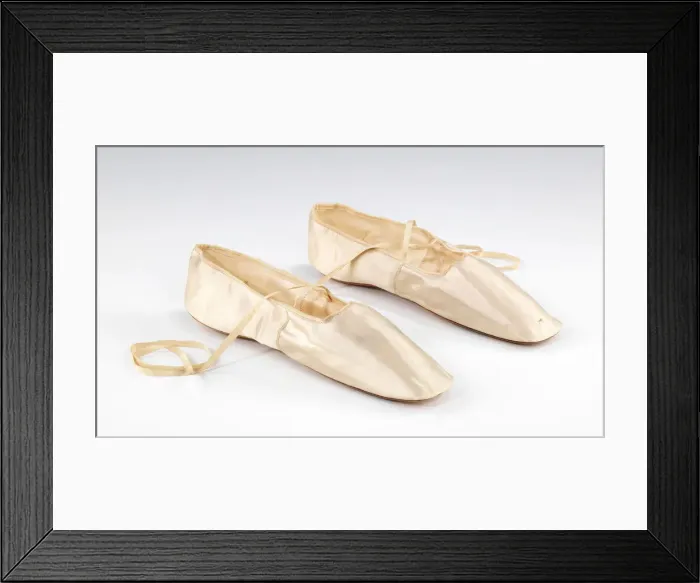 Framed Print : Wedding slippers, American, 1844. Creator: C. Middleton Framed Print : Wedding slippers, American, 1844. Creator: C. Middleton