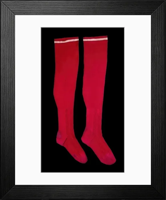 Framed Print : Stockings, American, 1870-90. Creator: Unknown Framed Print : Stockings, American, 1870-90. Creator: Unknown