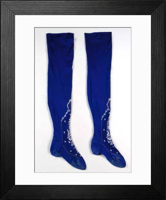 Framed Print : Stockings, American, ca. 1890. Creator: Unknown Framed Print : Stockings, American, ca. 1890. Creator: Unknown