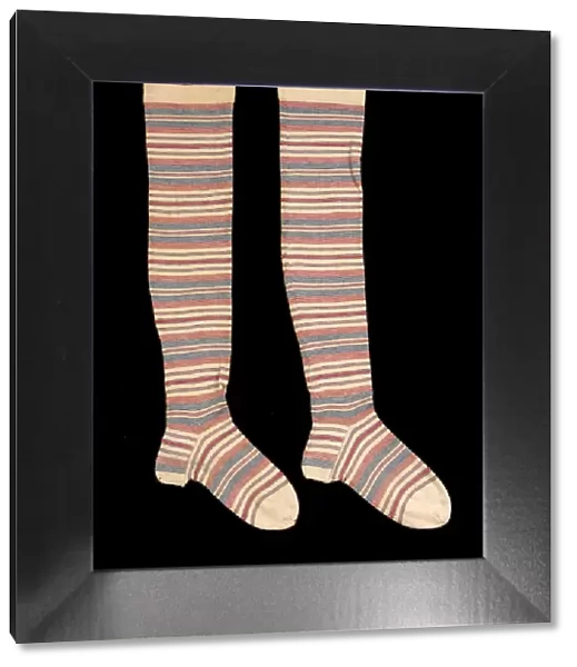 Stockings, American, third quarter 19th century. Creator: Unknown