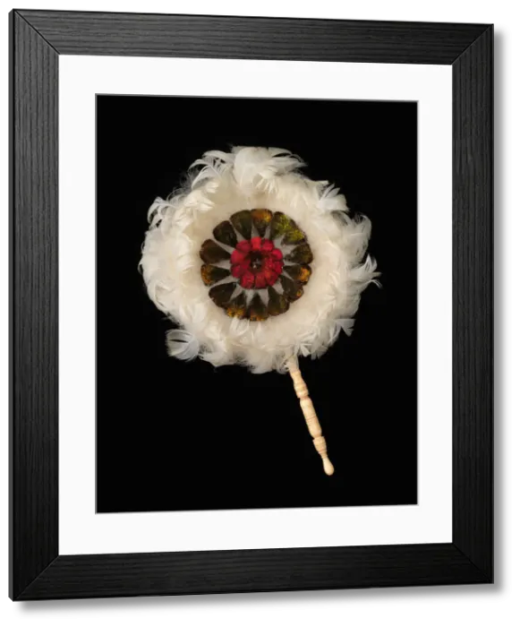 Framed Print : Fixed fan, Brazilian, 1865-75. Creator: Unknown Framed Print : Fixed fan, Brazilian, 1865-75. Creator: Unknown