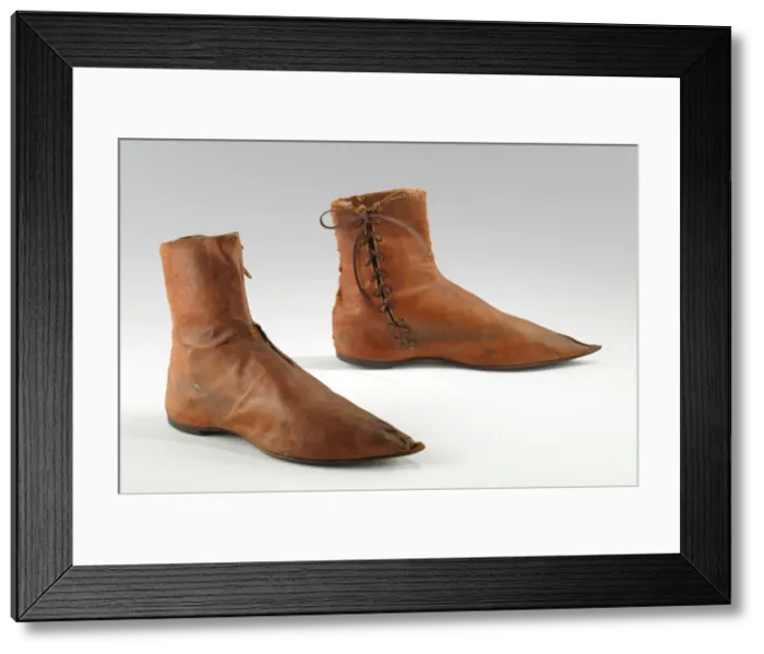 Framed Print : Boots, British, 1790-1820. Creator: Unknown Framed Print : Boots, British, 1790-1820. Creator: Unknown
