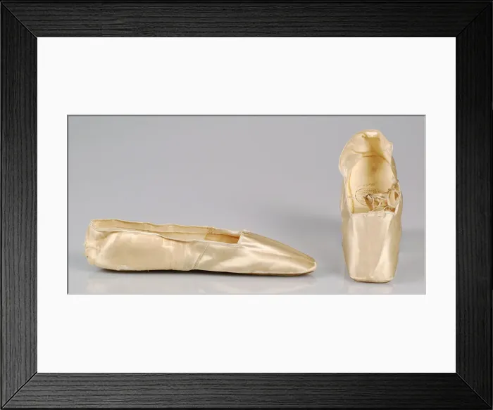 Framed Print : Evening slippers, British, 1845-65. Creator: Melnotte Framed Print : Evening slippers, British, 1845-65. Creator: Melnotte