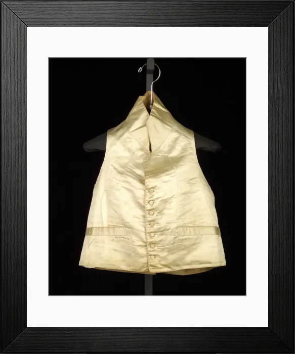 Framed Print : Wedding vest, British, 1808. Creator: Unknown Framed Print : Wedding vest, British, 1808. Creator: Unknown