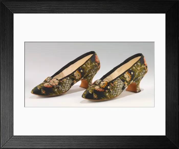 Framed Print : Evening slippers, French, 1880. Creator: J Ferry Framed Print : Evening slippers, French, 1880. Creator: J Ferry