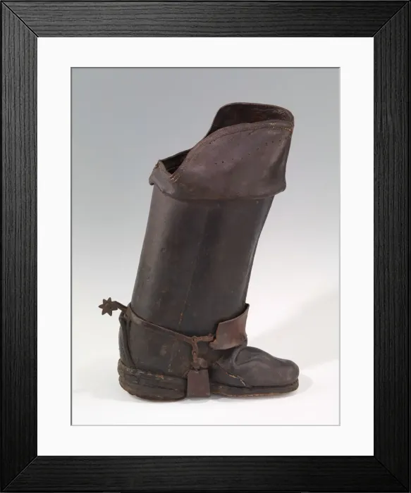 Framed Print : Jackboots, British, 18th century. Creator: Unknown Framed Print : Jackboots, British, 18th century. Creator: Unknown