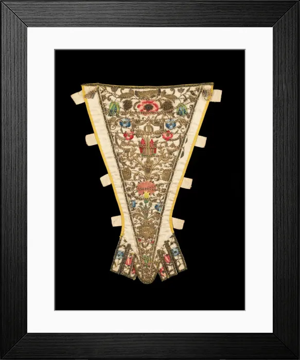 Framed Print : Stomacher, British, ca. 1720. Creator: Unknown Framed Print : Stomacher, British, ca. 1720. Creator: Unknown