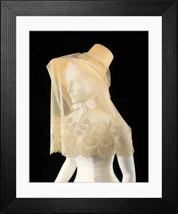 Framed Print : Veil, British, ca. 1830. Creator: Unknown Framed Print : Veil, British, ca. 1830. Creator: Unknown