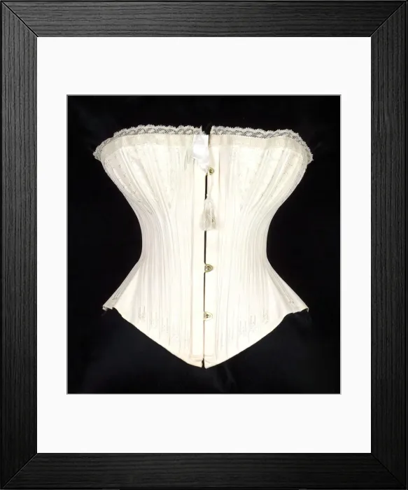 Framed Print : Wedding Corset, British, 1874. Creator: W. S. Thomson & Company Framed Print : Wedding Corset, British, 1874. Creator: W. S. Thomson & Company