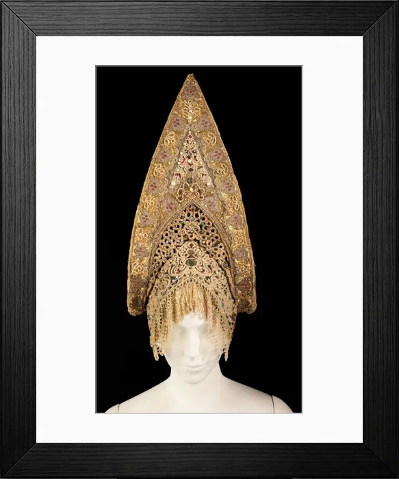 Framed Print : Headdress, Russian, early 19th century. Creator: Unknown Framed Print : Headdress, Russian, early 19th century. Creator: Unknown