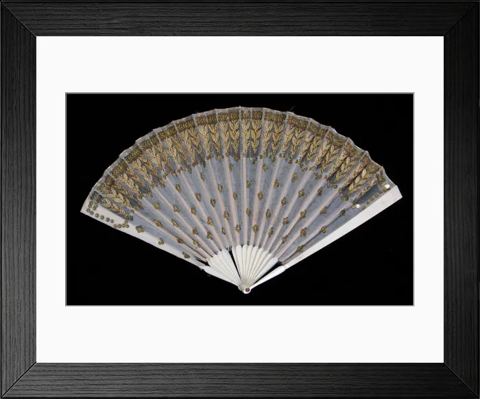 Framed Print : Fan, French, 1800-1815. Creator: Unknown Framed Print : Fan, French, 1800-1815. Creator: Unknown