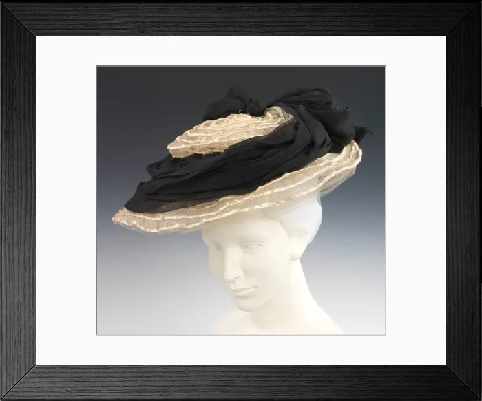 Framed Print : Hat, French, ca. 1895. Creator: Camille Roger Framed Print : Hat, French, ca. 1895. Creator: Camille Roger
