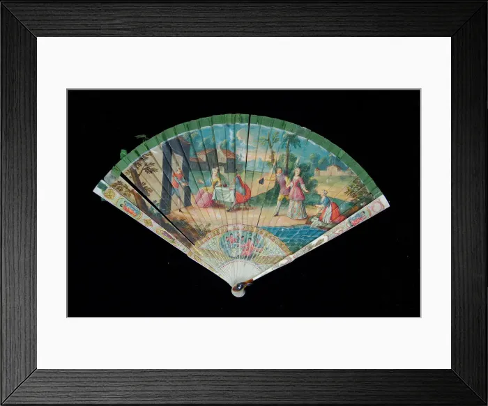 Framed Print : Brisefan, Italian, first quarter 18th century. Creator: Unknown Framed Print : Brisefan, Italian, first quarter 18th century. Creator: Unknown