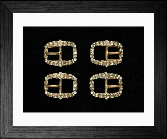 Framed Print : Buckle, possibly British, 1790-1830. Creator: Unknown Framed Print : Buckle, possibly British, 1790-1830. Creator: Unknown