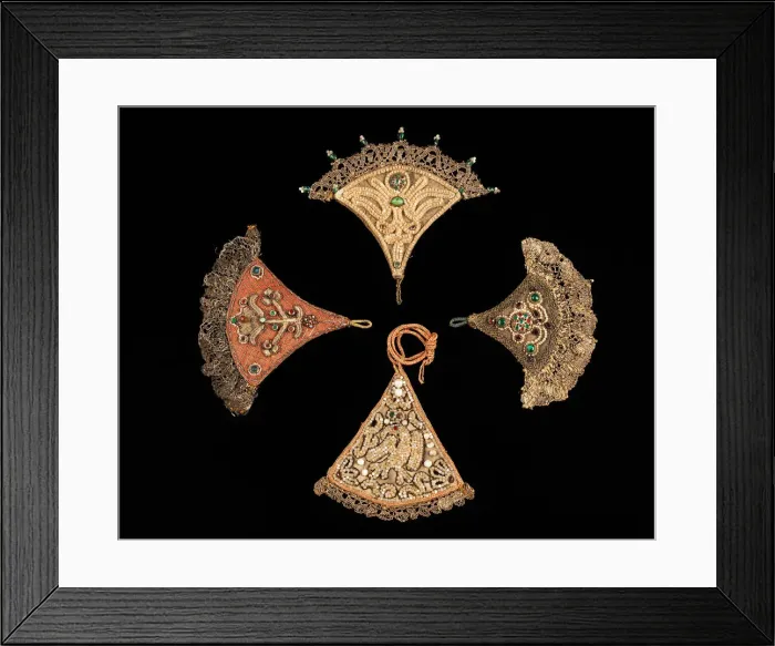 Framed Print : Hair accessory, Russian, 1790-1810. Creator: Unknown Framed Print : Hair accessory, Russian, 1790-1810. Creator: Unknown