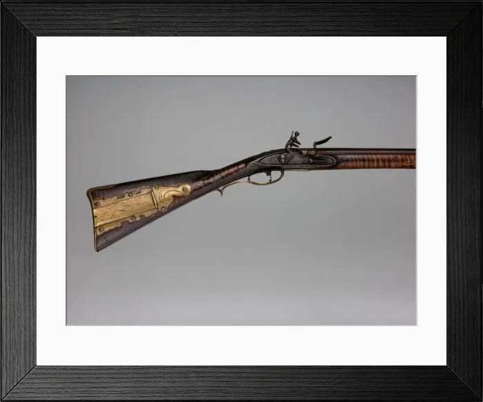 Framed Print : Flintlock Longrifle, American, York County, Pennsylvania, ca. 1770 Framed Print : Flintlock Longrifle, American, York County, Pennsylvania, ca. 1770
