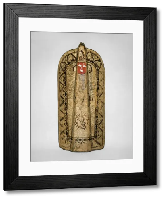 Framed Print : Infantry Shield (Pavise), Bohemian, possibly Chomutov (now Czech Republic), ca. 1450 Framed Print : Infantry Shield (Pavise), Bohemian, possibly Chomutov (now Czech Republic), ca. 1450