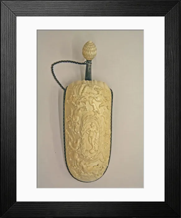 Framed Print : Powder Flask, Bohemian, first half of the 19th century. Creator: Unknown Framed Print : Powder Flask, Bohemian, first half of the 19th century. Creator: Unknown