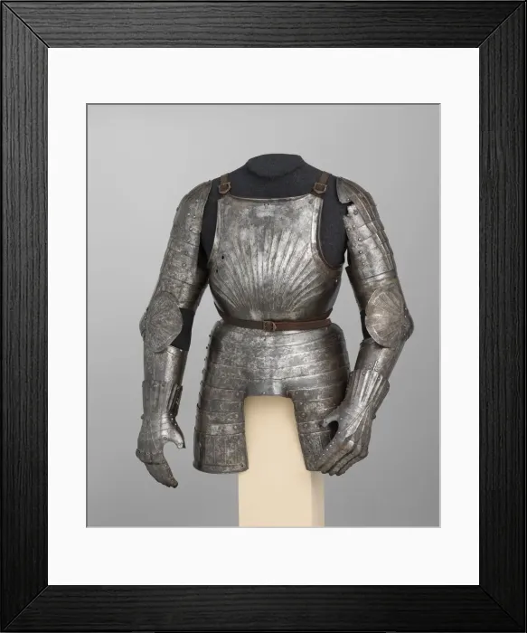 Framed Print : Elements of a Light-Cavalry armour, Austrian, Innsbruck or Mühlau, ca. 1505-10 Framed Print : Elements of a Light-Cavalry armour, Austrian, Innsbruck or Mühlau, ca. 1505-10