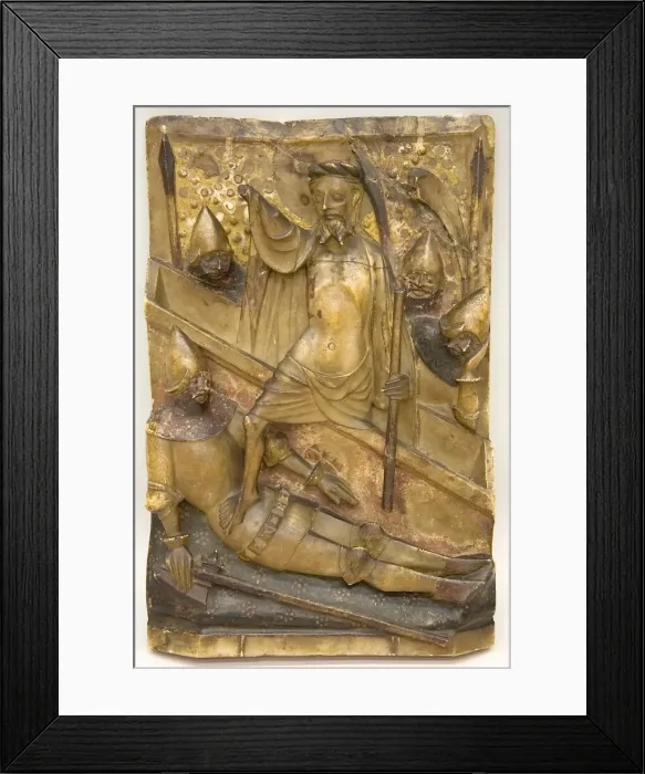 Framed Print : The Resurrection, British, dated 1375. Creator: Unknown Framed Print : The Resurrection, British, dated 1375. Creator: Unknown