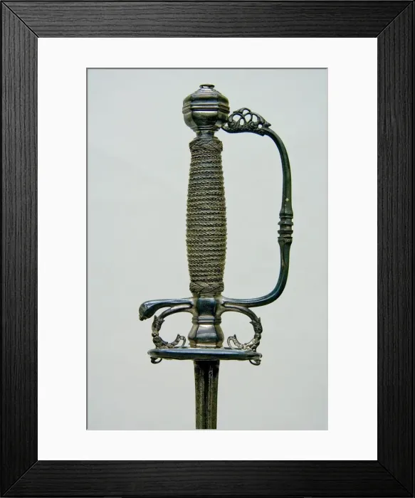 Framed Print : Smallsword, British, probably London, ca. 1700. Creator: Unknown Framed Print : Smallsword, British, probably London, ca. 1700. Creator: Unknown