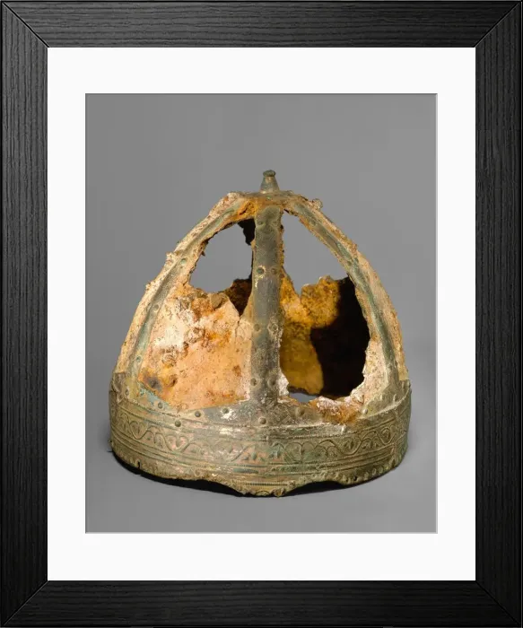 Framed Print : Helmet (Spangenhelm), Byzantine or Germanic, 6th-7th century. Creator: Unknown Framed Print : Helmet (Spangenhelm), Byzantine or Germanic, 6th-7th century. Creator: Unknown
