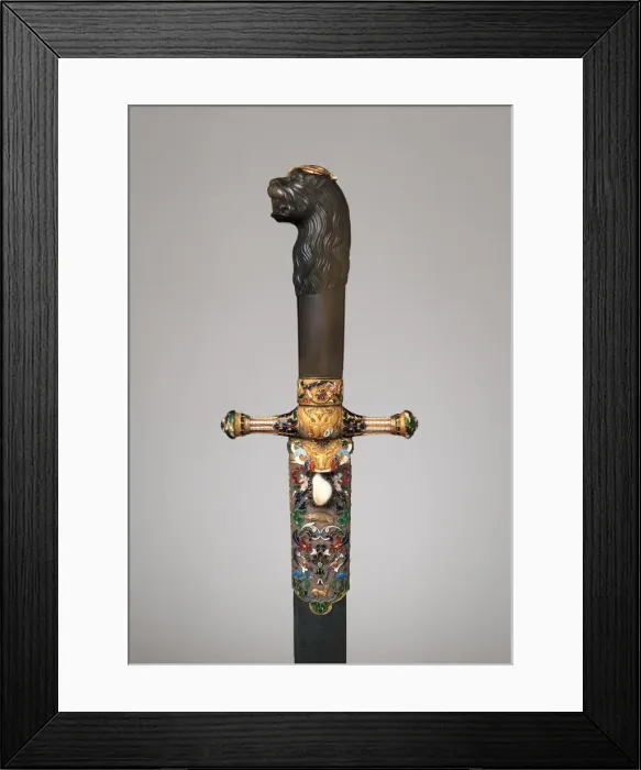 Framed Print : Hunting Sword, Austrian, Vienna, ca. 1825. Creators: Emanuel Piote, Jacob H Framed Print : Hunting Sword, Austrian, Vienna, ca. 1825. Creators: Emanuel Piote, Jacob H