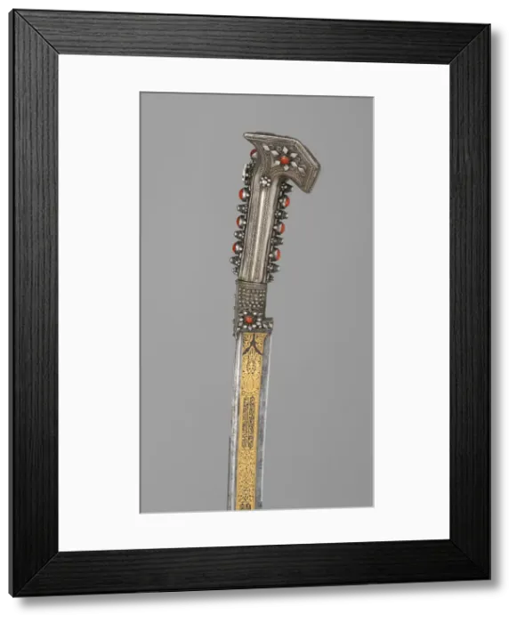 Framed Print : Yatagan... Anatolian or Balkan, dated A.H. 1238 / A.D. 1822. Creator: Unknown Framed Print : Yatagan... Anatolian or Balkan, dated A.H. 1238 / A.D. 1822. Creator: Unknown