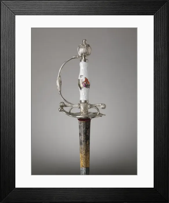 Framed Print : Smallsword, Dutch, Amsterdam, ca. 1750. Creator: Jan Nieuwland Framed Print : Smallsword, Dutch, Amsterdam, ca. 1750. Creator: Jan Nieuwland