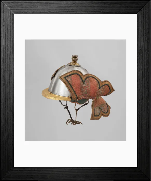 Framed Print : Helmet, Bhutanese and Tibetan, 18th-19th century. Creator: Unknown Framed Print : Helmet, Bhutanese and Tibetan, 18th-19th century. Creator: Unknown