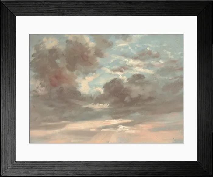 Framed Print : Cloud Study: Stormy Sunset, 1821-1822. Creator: John Constable Framed Print : Cloud Study: Stormy Sunset, 1821-1822. Creator: John Constable